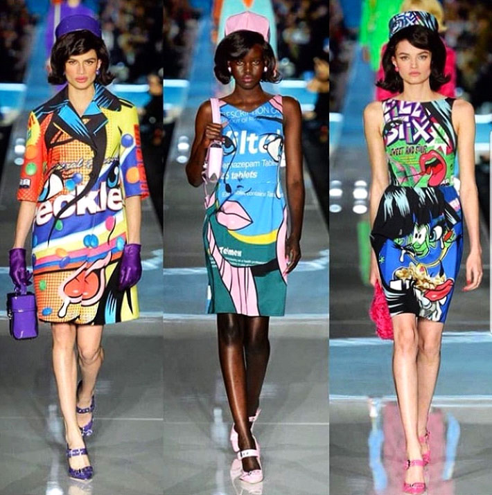 Moschino pop discount art dress